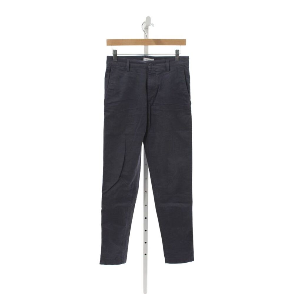 Zadig & Voltaire Mens Chino Pants Blue 100% Cotton Button Closure Size 36